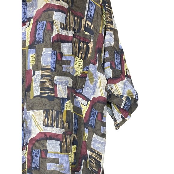 Robert Alan Dress Shirt silk XL Short Sleeve - Picture 5 of 9